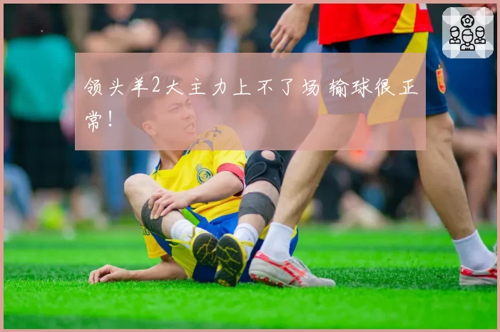 领头羊2大主力上不了场 输球很正常！